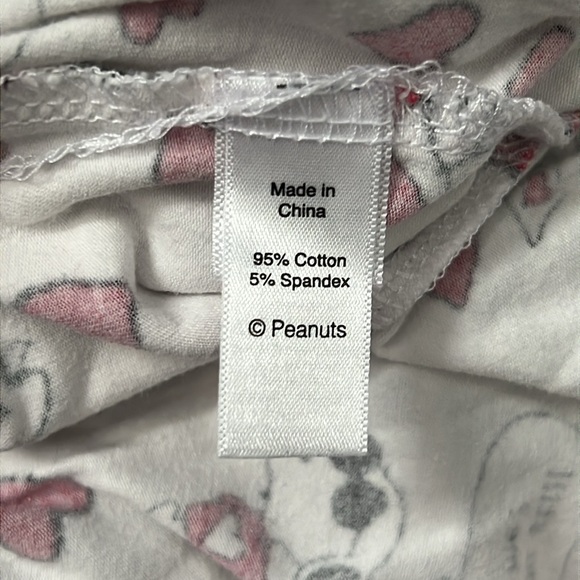 Peanuts Snoopy and Woodstock Valentines Day Pajama Set - Picture 14 of 14